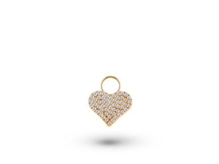 Diamond Heart Charm Cheap