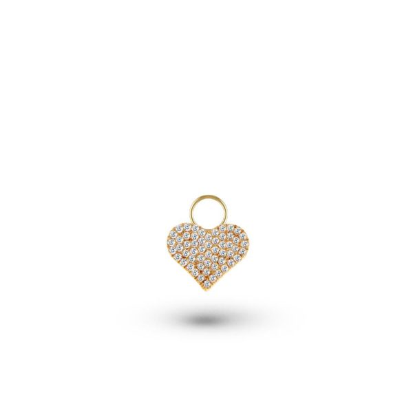 Diamond Heart Charm Cheap