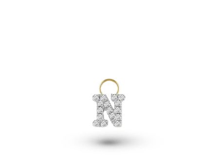 Diamond Initial Charm For Cheap