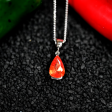 3.01CT Orange Sapphire Custom Pendant Online Hot Sale