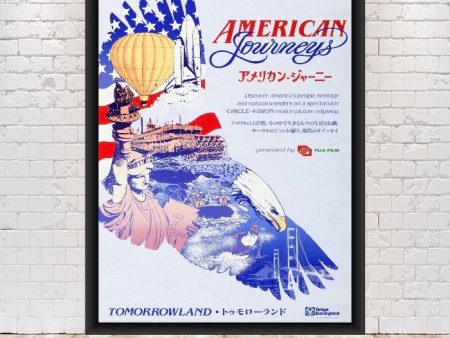 American Journeys Poster Disney Attraction Poster Tomorrowland Posters Tokyo Disneyland Poster Disney World Posters Wall Art Nursery Sale