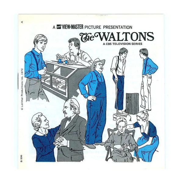 Waltons - View-Master 3 Reel Packet - 1970s - vintage - (B596-G3A) Fashion