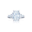 KWIAT ASHOKA Diamond Engagement Solitaire with Double Side Accents Ring F-17847AK-0-DIA-PLAT Sale