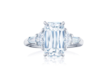 KWIAT ASHOKA Diamond Engagement Solitaire with Double Side Accents Ring F-17847AK-0-DIA-PLAT Sale