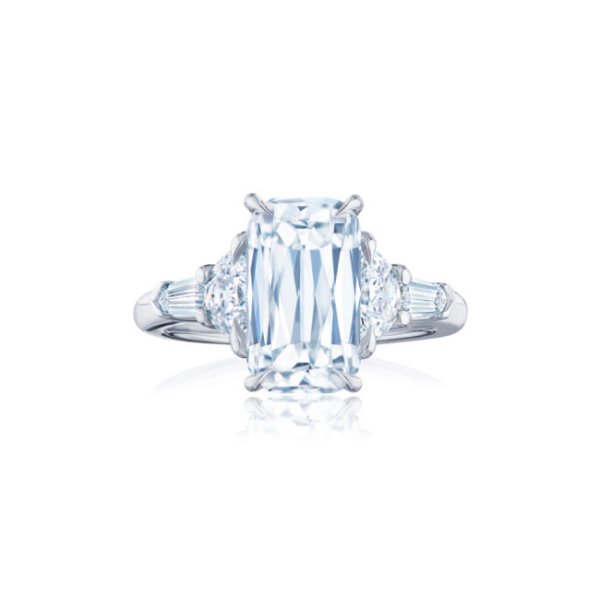 KWIAT ASHOKA Diamond Engagement Solitaire with Double Side Accents Ring F-17847AK-0-DIA-PLAT Sale