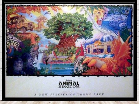 Animal Kingdom Poster Disney Park Attraction Poster Vintage Disney Poster Tree of Life Poster Kilimanjaro Safari Poster Disney world Poster Sale