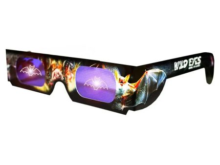 Wild Eyes™ 3D Cardboard Holographic Animal Glasses - BAT - NEW For Cheap