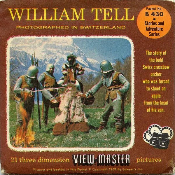 William Tell - View-Master 3 Reel Packet - 1950s  - Vintage - (PKT-B430-S4) Online Sale