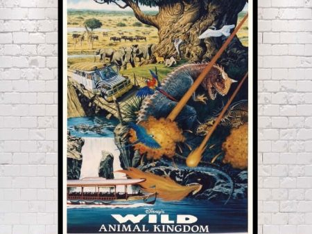 Animal Kingdom Poster Disney Park Attraction Poster Vintage Disney Poster Tree of Life Poster Dinosaur Poster Kilimanjaro Safari Poster Hot on Sale