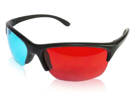 3D Anaglyph Glasses - Pro-Ana(TM) Highest Quality - Red Cyan - Plastic Frame -  least ghosting Cheap