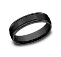 Benchmark Black Titanium 6mm Band RECF7602SBKT10 Cheap