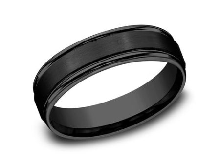 Benchmark Black Titanium 6mm Band RECF7602SBKT10 Cheap