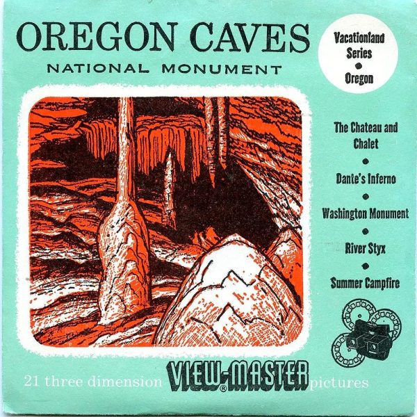 Oregon Caves - National Monument - View-Master - 3 Reel Packet - 1950s views - Vintage (ECO-ORCAV-S3D) For Discount