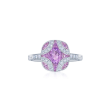 KWIAT Argyle Collection Amethyst and Diamond Ring R-28115-0-AMEDIA-18KW For Sale