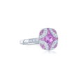 KWIAT Argyle Collection Amethyst and Diamond Ring R-28115-0-AMEDIA-18KW For Sale