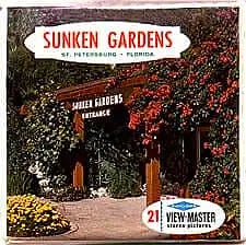 Sunken Gardens - St. Petersburg Florida - View-Master 3 Reel Packet - 1960s views - vintage - (PKT-A992-S6mint) Online