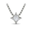 Vlora Estrella 14k White Gold and Diamond Necklace VP60224 Online Sale