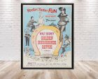 Golden Horseshoe Revue Poster Vintage Disney Movie Poster Classic Disneyland Attraction Posters Disney World Poster Wall Art Christmas Gift For Sale