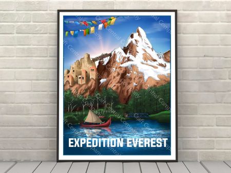 Expedition Everest Attraction Poster Disney World Animal Kingdom Wall Art For Sale