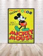 Mickey Mouse Poster Disney World Poster Disney Poster Mickey Mouse TechniColor Poster Walt Disney World Poster Disneyland Poster on Sale