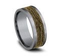 Benchmark 14k Yellow Gold and Tantalum 8mm Band CFBP978628GTA14KY10 Discount